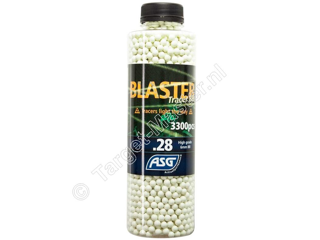 ASG Blaster Green Tracer Airsoft BB 6mm 0.28 gram bottle of 3300